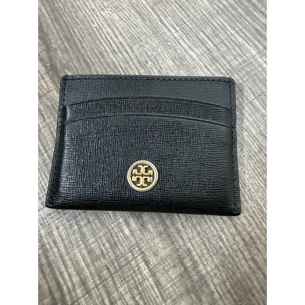 Tory Burch Black Logo Women's Cardholder Card Wallet for Credit Cards